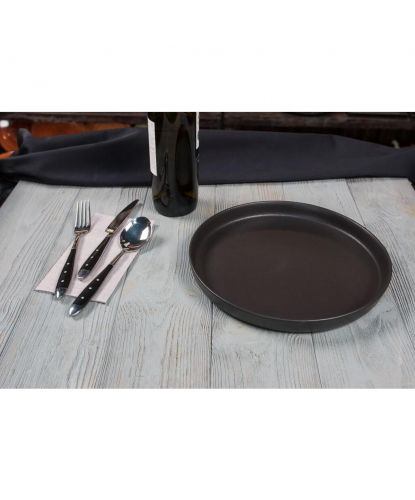 Тарелка с бортом d 27 см h2,8 см Smooth Black Raw Stellar P.L. Proff Cuisine [3] (4)
