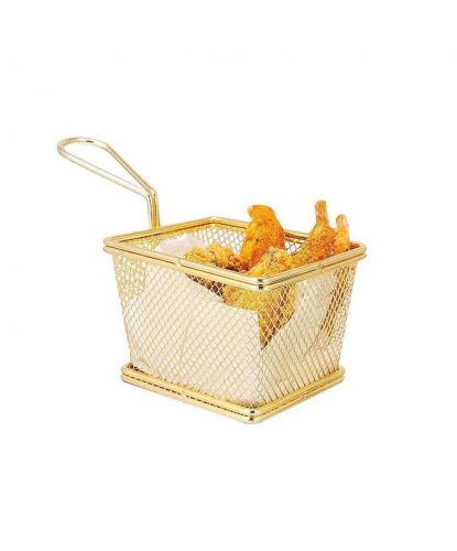 Корзинка для подачи 12,5*10*8,5 см "Gold" нерж., P.L. Proff Cuisine (2)