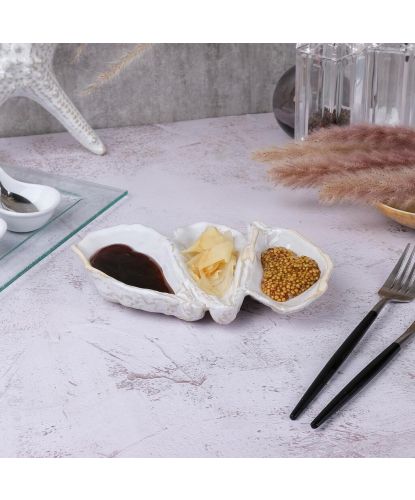 Блюдо для подачи 20*14 см h3 см Gray Shell Frutti di Mare P.L. [1] (4)