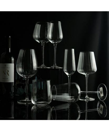 Бокал для вина 580 мл "Optical" d 9,5 см h23,5 см P.L. - BarWare [6] (8)