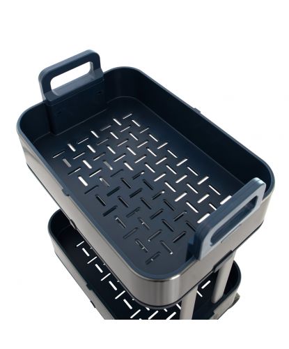 Тележка сервировочная, 2 яруса Foodatlas JAH-018 (5)