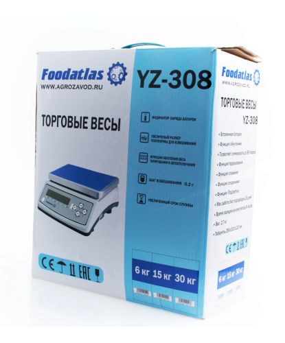 Торговые весы Foodatlas 15кг/1гр YZ-308 (6)