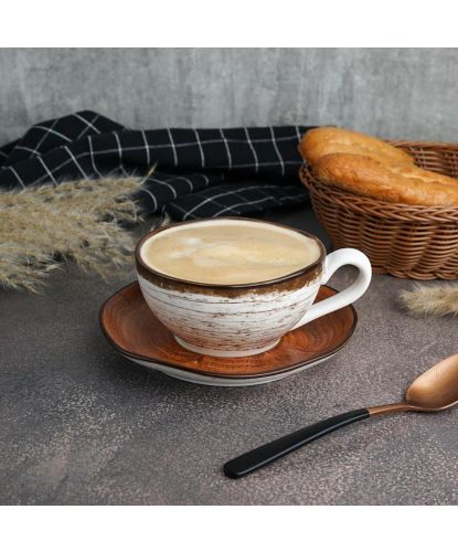 Чайная пара 230 мл d 10 см h5,2 см Wood Fusion P.L. Proff Cuisine [6] (5)