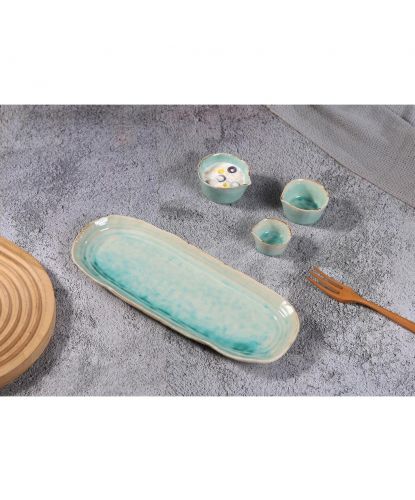 Блюдо овальное 32,5*12,5 см h2,5 см Sea Blue Frutti di Mare P.L. [1] (2)