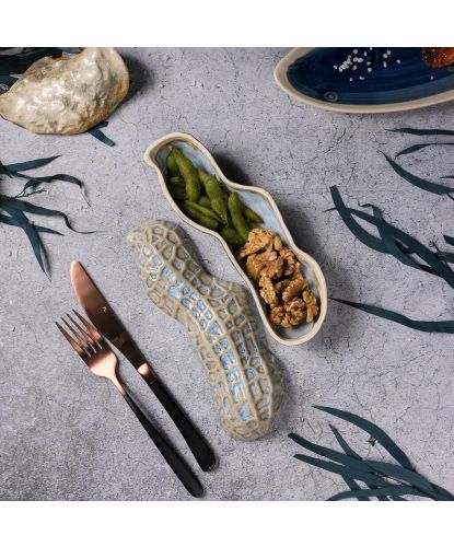 Блюдо для подачи 22,7*6,5 см h7,5/4,2 см 195 мл Groundnut Northern Blue Frutti di Mare P.L. [1] (8)