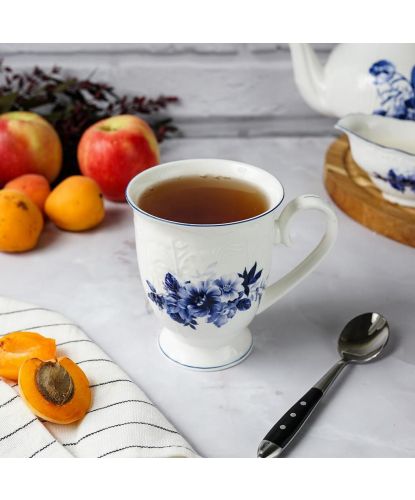 Кружка 340 мл d 8,9 см h10,6 см Blue Flower P.L. Proff Cuisine [6] (3)