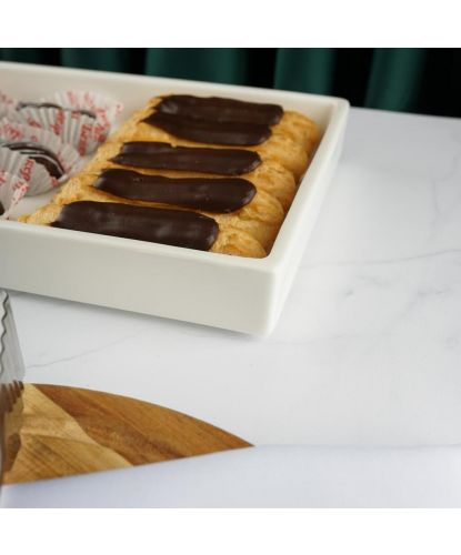Блюдо прямоугольное 31*20,5 см h4 см 1,2 л White Style Buffet P.L. [3] (5)