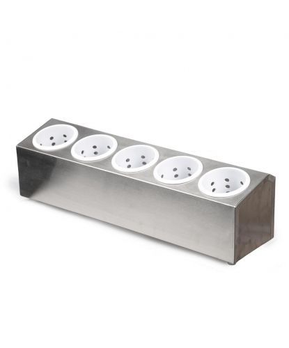 Контейнер для столовых приборов 5 отд., нерж.+ пластик 63*16*17 см P.L. Proff Cuisine (2)