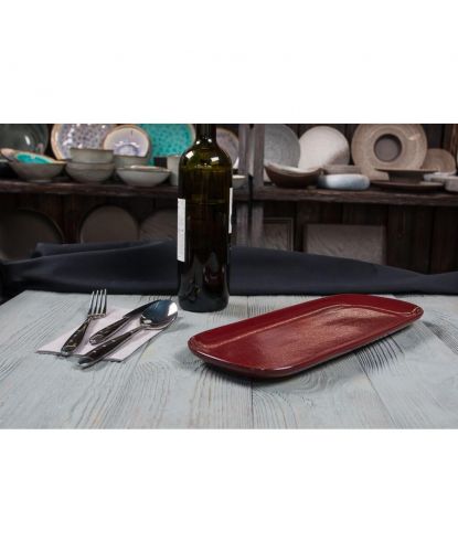 Блюдо овальное 36*14*2 см Evolution Dark Red P.L. Proff Cuisine [1] (2)