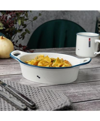 Блюдо овальное 25*16,1 см h5,5 см 880 мл с ручками Bakery Fusion P.L. Proff Cuisine [2] (4)