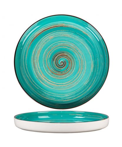 Тарелка с бортом d 28 см h3,1 см Texture Light Cyan Circular P.L. Proff Cuisine [3] (2)