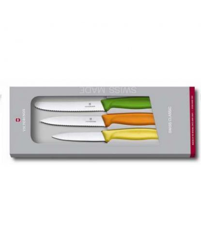 Набор ножей Victorinox с цветными ручками, 3 предмета (2)