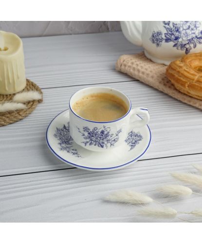 Кофейная пара 120 мл d 6,7 см h5,5 см Sea Flower P.L. Proff Cuisine [6] (3)