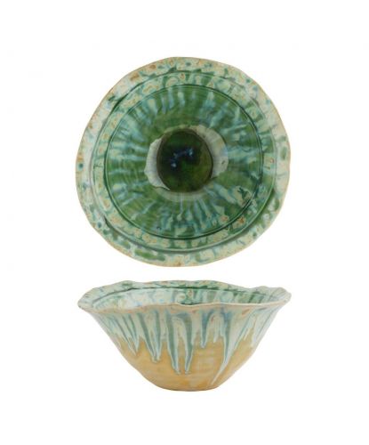 Салатник 500 мл 17*16,5 см h7,5 см Green Flower Frutti di Mare P.L. [1] (3)