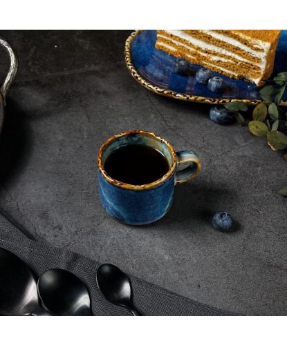 Чашка 100 мл кофейная d 6 см h5,2 см Aqua Blue P.L. Proff Cuisine [6] (4)