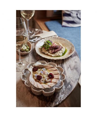 Блюдо для подачи 15*15 см h5,5 см 125 мл Pearl Shell Frutti di Mare P.L. [1] (12)