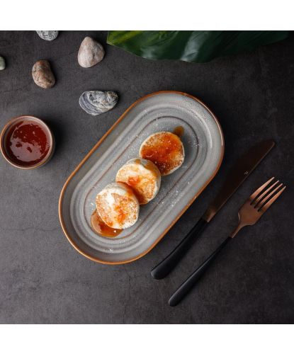 Блюдо овальное 24*13,8 см h2,8 см Evolution Mont Blanc P.L. Proff Cuisine [4] (8)