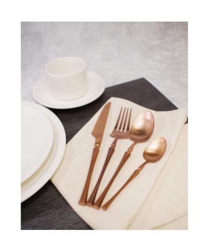 Вилка столовая 21 см матовая медь PVD 1920-Copper P.L. [12] (9)
