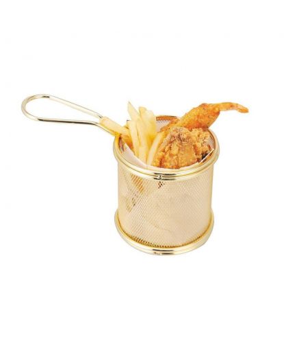 Корзинка для подачи 9*9*9 см, "Gold" нерж., P.L. Proff Cuisine (2)