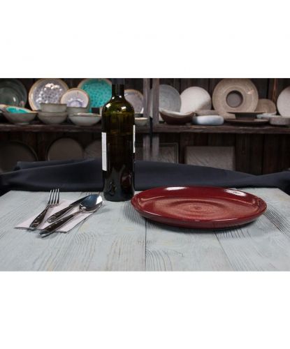 Тарелка d 26,5 h2,5 см Evolution Dark Red P.L. Proff Cuisine [1] (2)