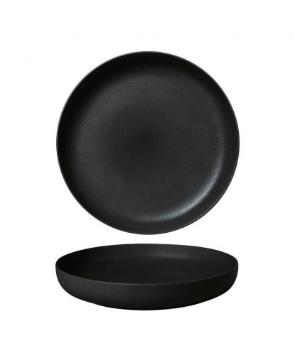 Тарелка с бортом d 25 см h4 см 800 мл Black Sand Fine Plus Noble [6] (2)