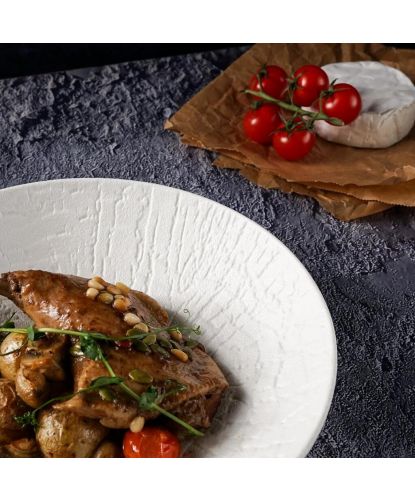 Салатник 1000 мл d 24 см h5,7 cм White Raw Wood P.L. Proff Cuisine [4] (4)