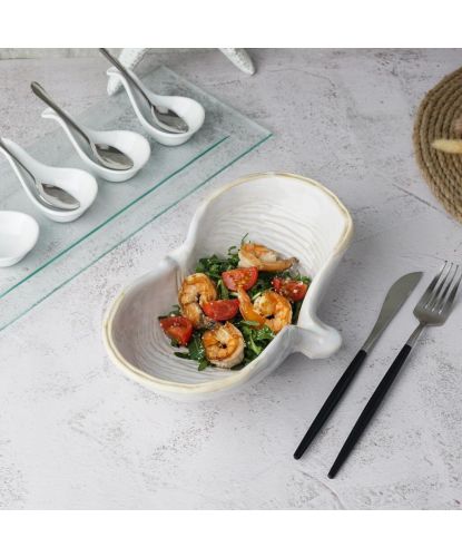 Салатник 325 мл 24,5*16 см h7 см Gray Shell Frutti di Mare P.L. [1] (3)