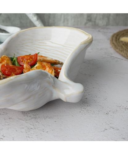 Салатник 325 мл 24,5*16 см h7 см Gray Shell Frutti di Mare P.L. [1] (5)