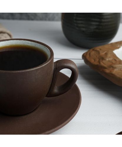 Кофейная пара 100 мл d 6,3 см h5,2 см White Matt New Brown Taiga P.L. Proff Cuisine [8] (5)