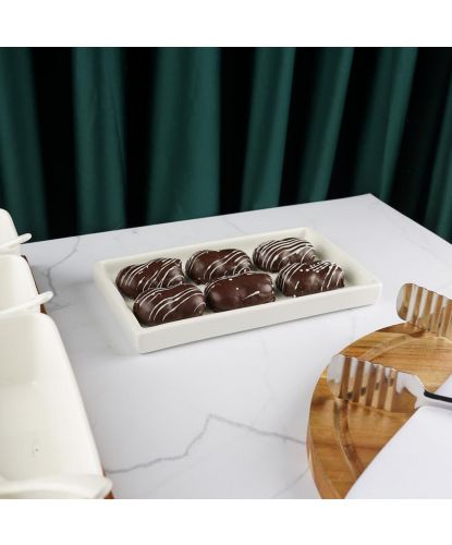 Блюдо прямоугольное 22*12,3 см h2 см White Style Buffet P.L. [4] (3)