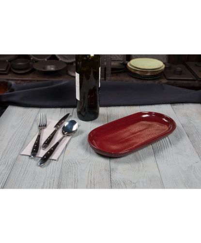 Блюдо овальное 29,5*14*2,6 см Evolution Dark Red P.L. Proff Cuisine [1] (4)