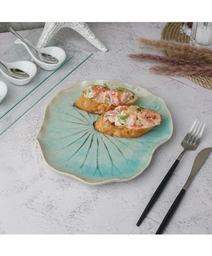 Блюдо для подачи 23,5*21,5 см h2,5 см Sea Blue Frutti di Mare P.L. [1] (4)