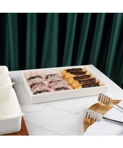 Блюдо прямоугольное 31*20,5 см h4 см 1,2 л White Style Buffet P.L. [3] (3)