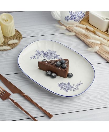 Блюдо овальное 25,6*17,8 см h2,5 см Sea Flower P.L. Proff Cuisine [1] (3)