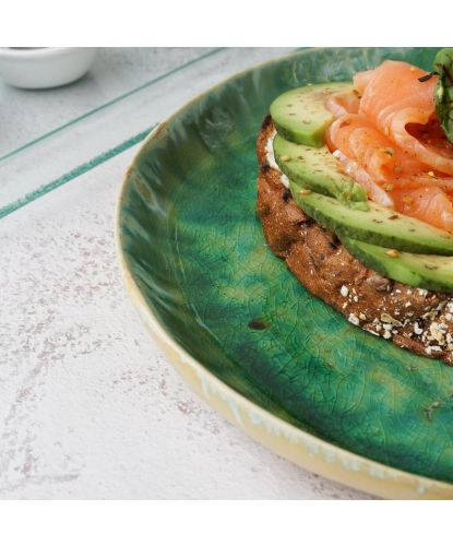 Тарелка с бортом d 22 см h2,7 см Green Frutti di Mare P.L. [1] (7)