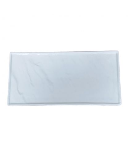 Блюдо прямоугольное 25*12 см h1,3 см Relief белое фарфор P.L. Proff Cuisine [1] (1)