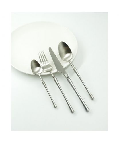 Вилка столовая 21 см матовое серебро PVD 1920-Silvery P.L. [12] (9)