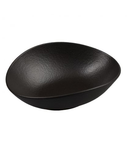 Салатник 450 мл 19*14,5 см h6,4 см Wave Up Smooth Black Raw Stellar P.L. Proff Cuisine [6] (2)