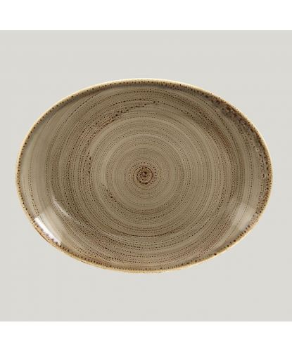 Овальная тарелка RAK Porcelain Twirl Alga 36*27 см (2)