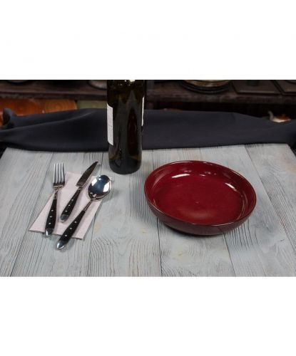 Тарелка с бортом d 21 см h4,5 см Evolution Dark Red P.L. Proff Cuisine [6] (4)