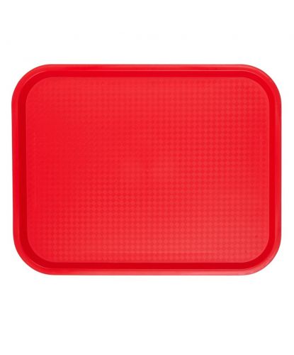 Поднос 45,5*35,6*2,2 см красный Fast-Food пластик P.L. - BarWare (2)
