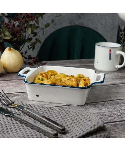 Блюдо прямоугольное 22*16,9 см h5,2 см 900 мл с ручками Bakery Fusion P.L. Proff Cuisine [2] (4)
