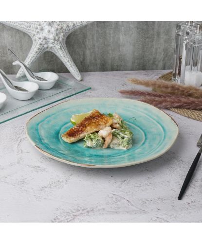 Тарелка d 26,5 см h3 см Sea Blue Frutti di Mare P.L. [1] (6)