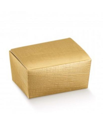 Коробка для кондитерских изделий, 375 г, золотая 12,5*8*5,5 см, картон, 100 шт/уп, Garci (2)