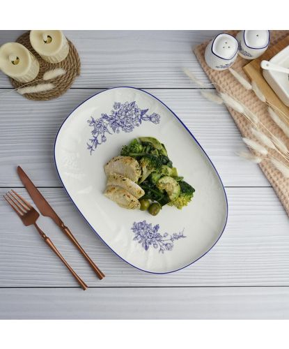 Блюдо овальное 31*21,7 см h3 см Sea Flower P.L. Proff Cuisine [1] (5)