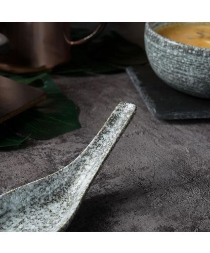 Ложка для мисосупа 20 мл 13*5*4,5 см глазурь Glossy Stone Untouched Taiga P.L. Proff Cuisine [1] (4)