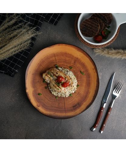Тарелка 26,6 см h3 см Wood Fusion P.L. Proff Cuisine [4] (6)