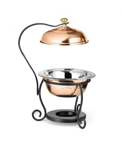 Чафиндиш (мармит) 1,75 л на подставке Copper с медным покрытием  нерж. P.L. Proff Cuisine (2)