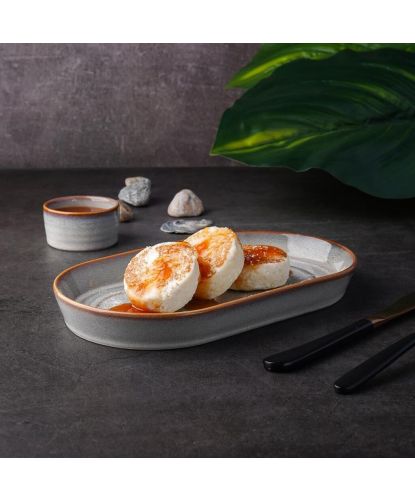 Блюдо овальное 24*13,8 см h2,8 см Evolution Mont Blanc P.L. Proff Cuisine [4] (6)