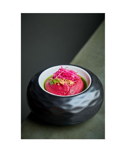 Блюдо для подачи 17,5 см 200 мл бело-черное "Shine" P.L. Proff Cuisine [1] (6)